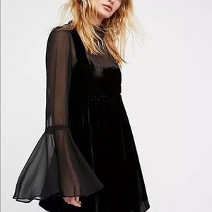 Free People Counting Stars Black Dress Size Small